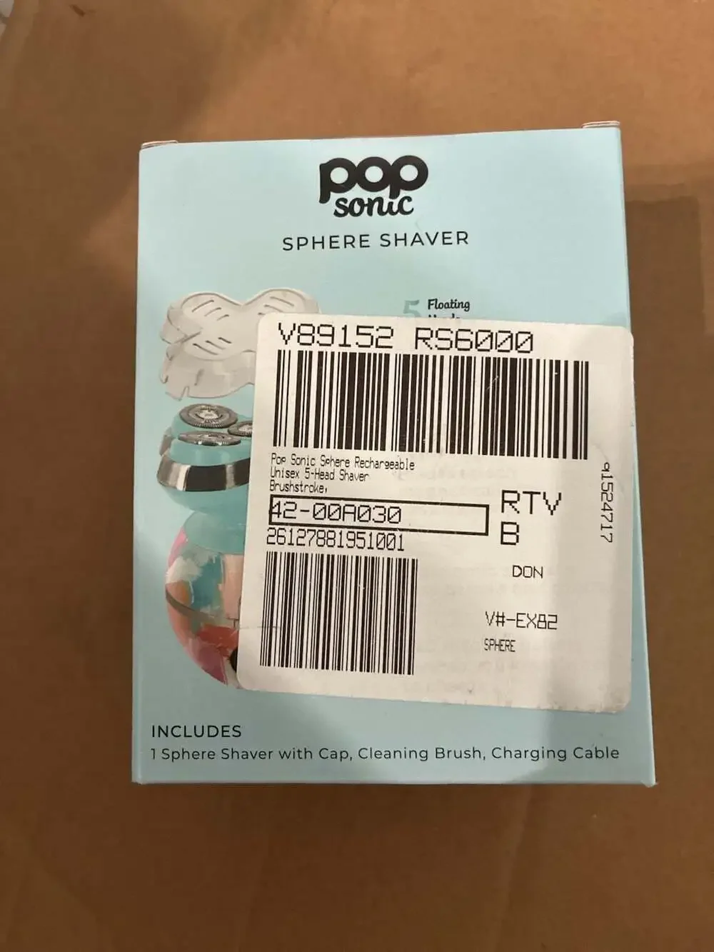 Pop Sonic Sphere Shaver Rechargeable Unisex 5-Head Electric Shaver
